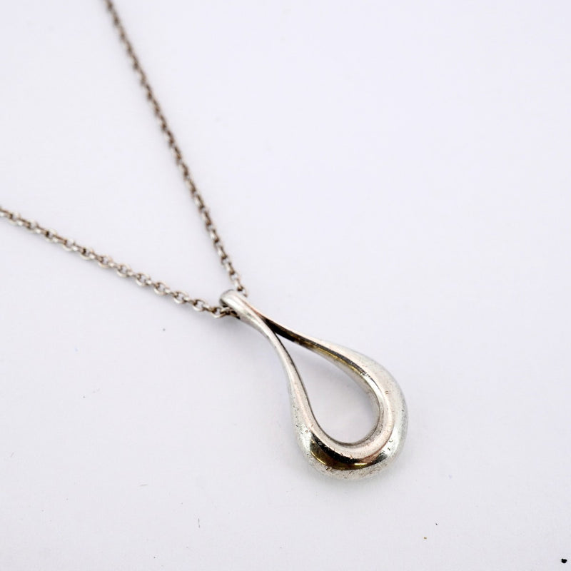 【5jhb0621】ティファニー ネックレス オープンティアドロップ シルバー925【中古】レディース