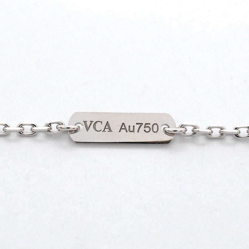 【5jhb0652】ヴァンクリーフ＆アーペル ネックレス ヴィンテージ アルハンブラ ギヨシェ/2024年ホリデー限定 1PD K18WG ホワイトゴールド K18PG ピンクゴールド ダイヤモンド【中古】レディース