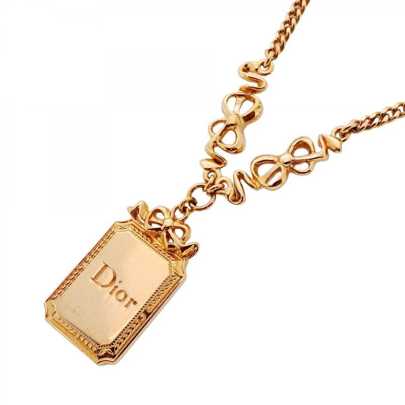 Dior ゴールドネックレス　即購入ok Christian Dior ロゴデザイン ゴールド チェーン ネックレス