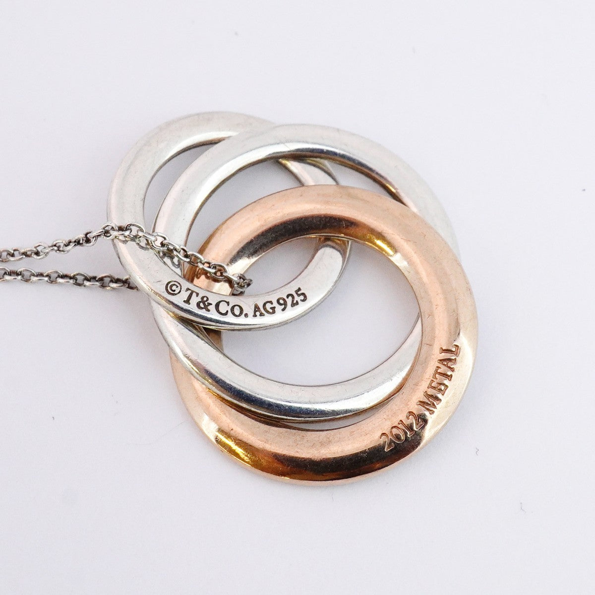 Tiffany　インターロッキング　サークル　ネックレス　ルベドメタル　シルバー ティファニー TIFFANY＆Co. ネックレス レディース ペンダント