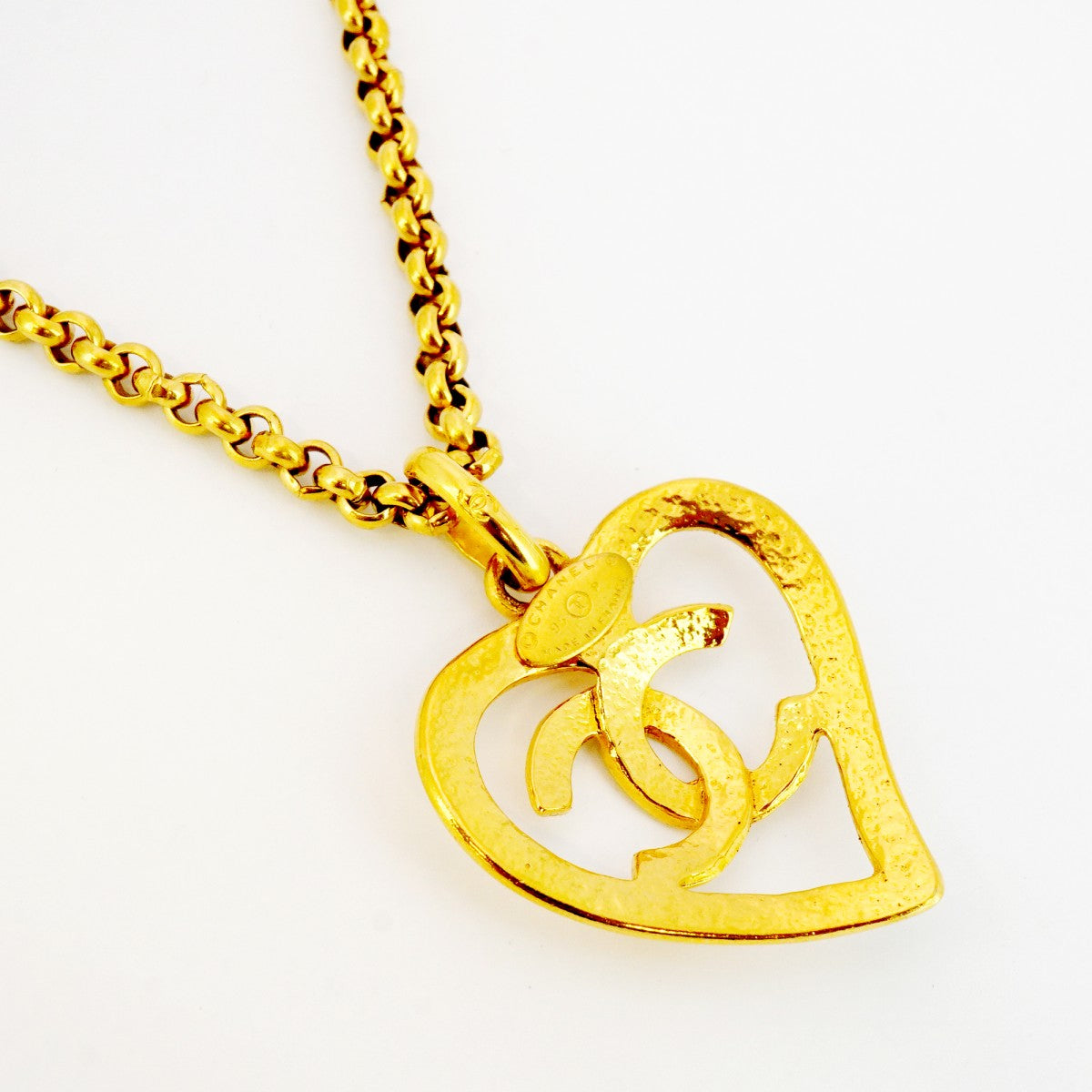 5jib0536】シャネル ネックレス ヴィンテージ ココマーク ハート