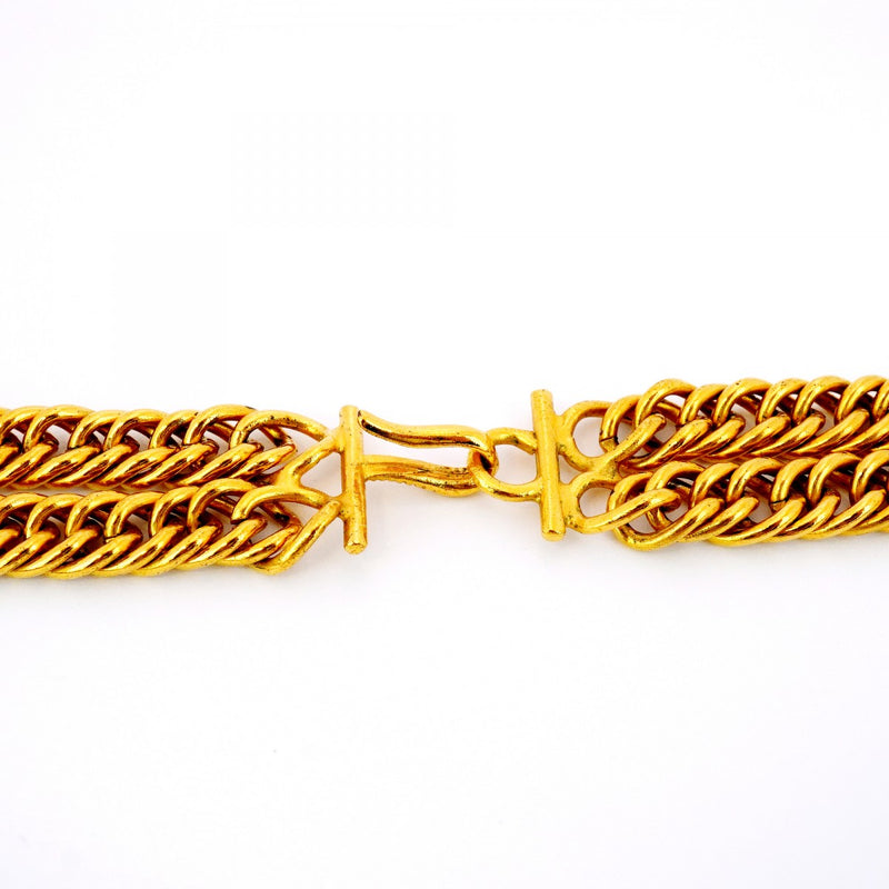 ★SALE【5jib0682】シャネル チョーカー ヴィンテージ ココマーク ライオンモチーフ GPメッキ ゴールド【中古】レディース