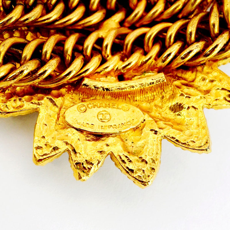 ★SALE【5jib0682】シャネル チョーカー ヴィンテージ ココマーク ライオンモチーフ GPメッキ ゴールド【中古】レディース
