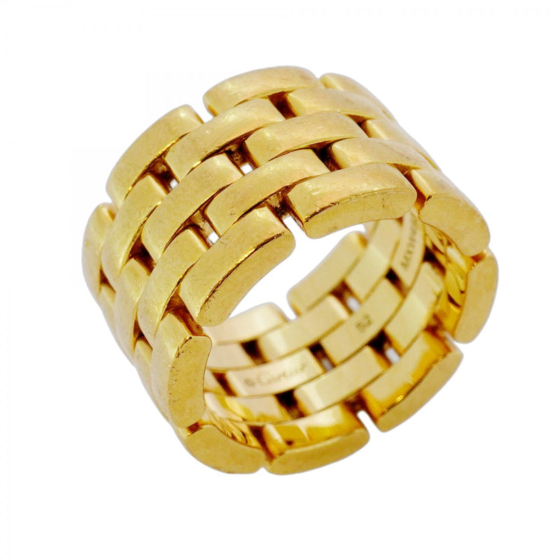 5jib0706】カルティエ リング マイヨンパンテール/5連 K18YG