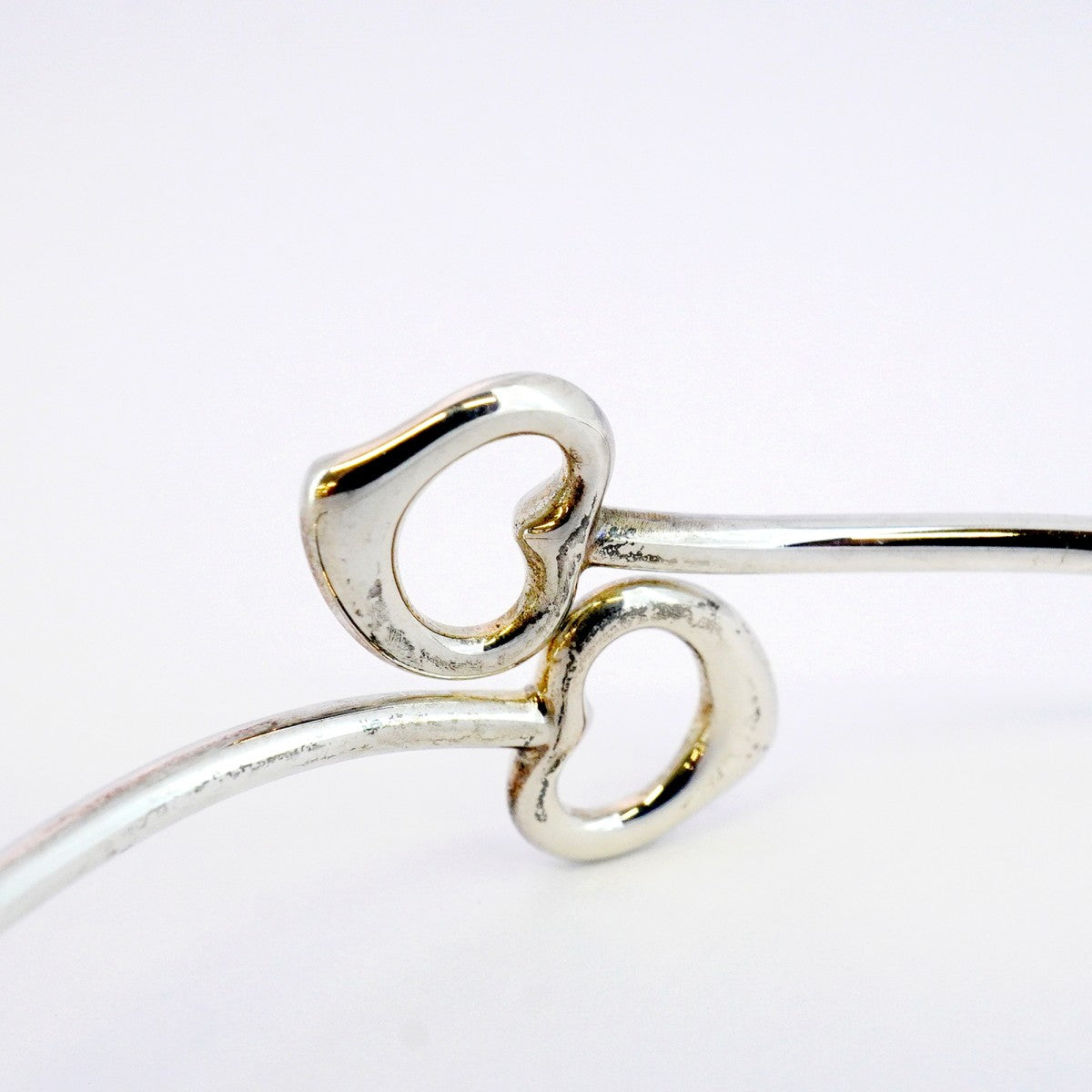 5jib0725】ティファニー バングル ダブルオープンハート