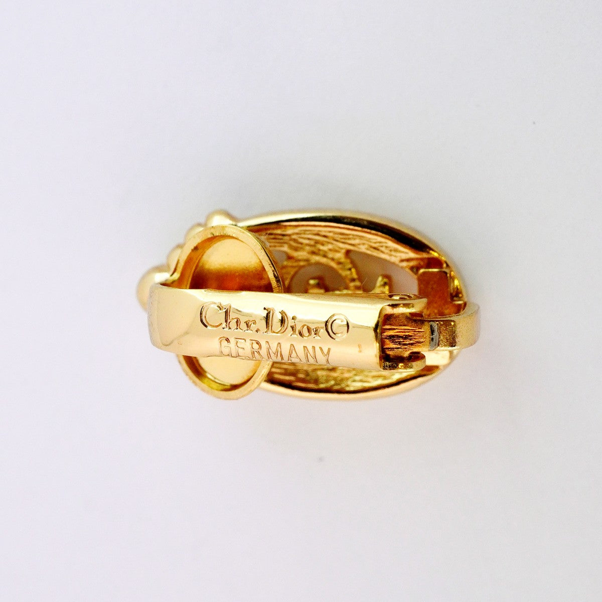 5jib0764】クリスチャンディオール イヤリング CDロゴ オーバル