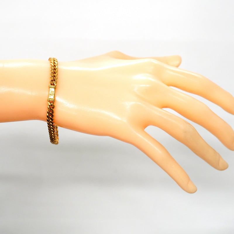 【再値下げ】【Christian Dior】ゴールドメッシュブレスレット 5jib0767】クリスチャンディオール ブレスレット ディオールロゴ