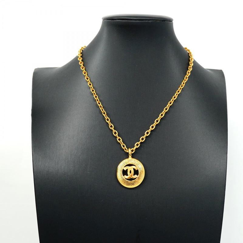 5jib0809】シャネル ネックレス ヴィンテージ ココマーク 丸型