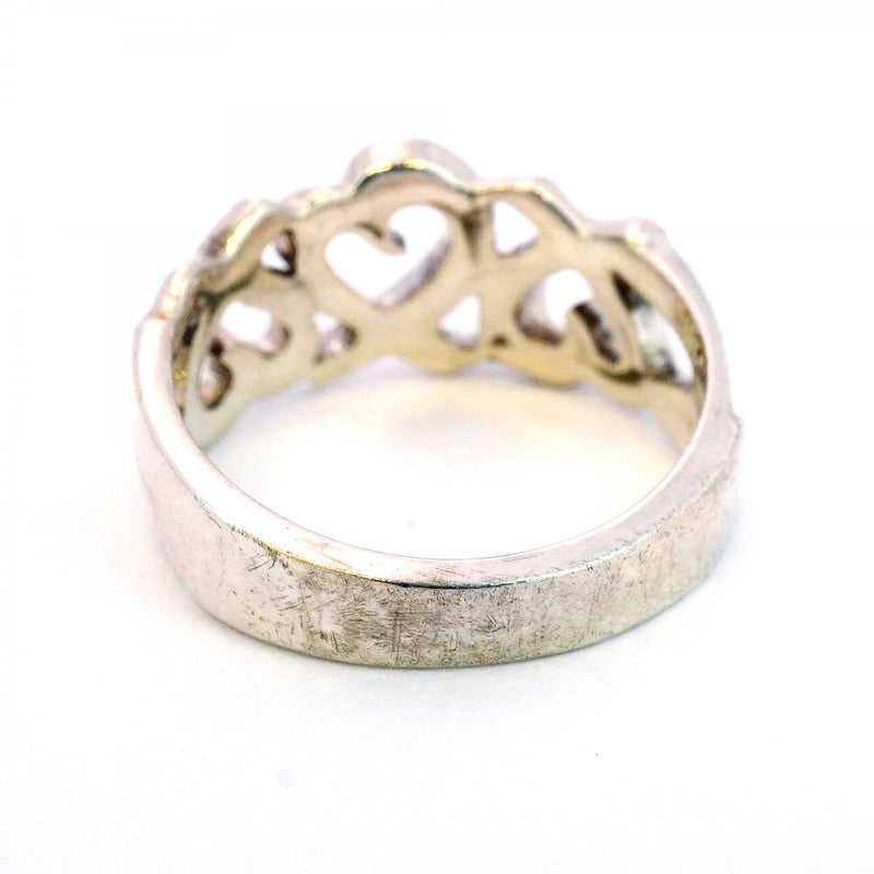 c683 ティファニー　フルハート　リング　シルバー　925 約9号 5jmb0216】ティファニー リング トリプルラビングハート