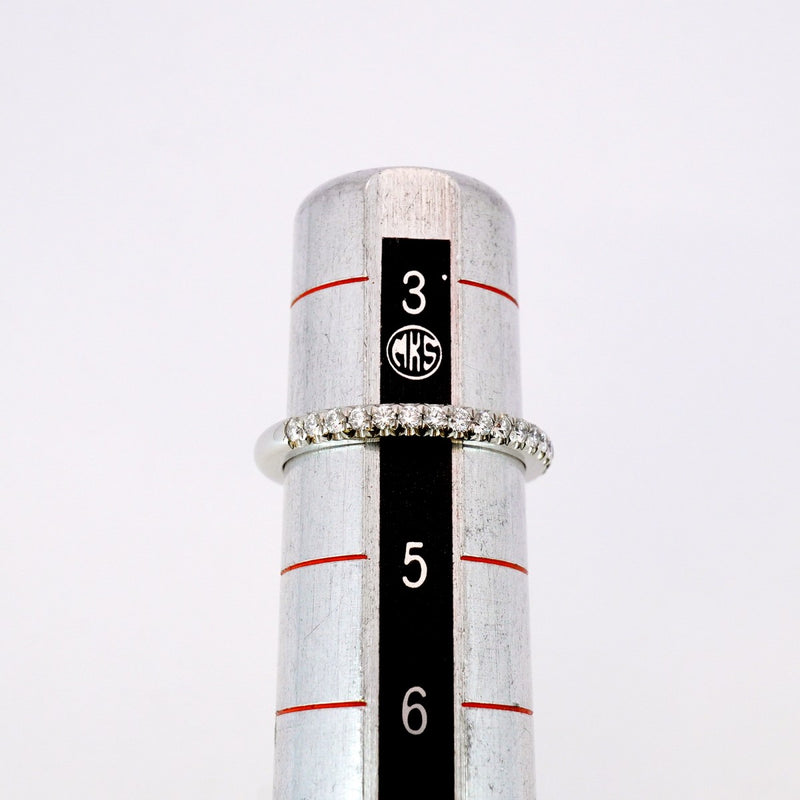 【5jmb0451】ティファニー リング ノヴォ ハーフエタニティ Pt950 プラチナ ダイヤモンド 4号【中古】レディース