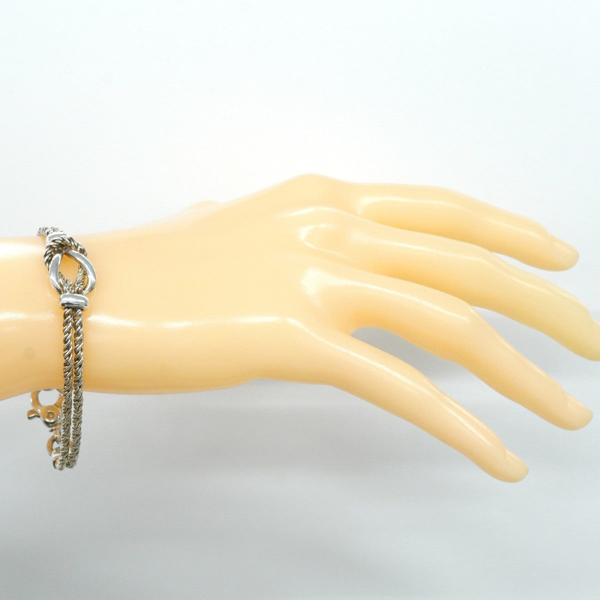 【5jmb0460】ティファニー ブレスレット センターノット/ダブルロープ シルバー925【中古】レディース
