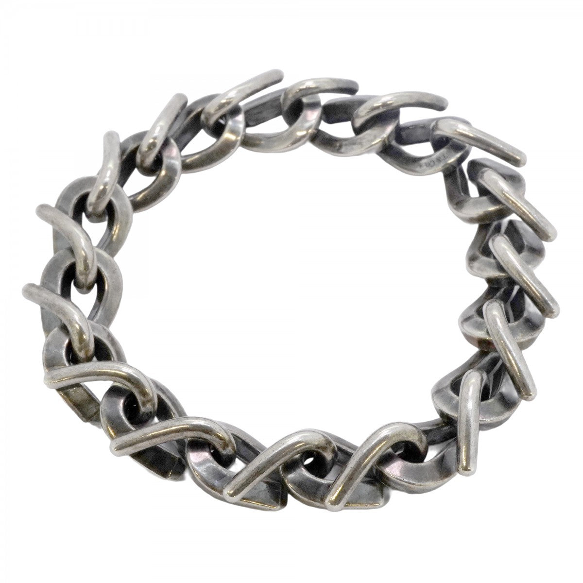 【5jmb0463】ティファニー ブレスレット フォージ/ラージリンク シルバー925【中古】メンズ