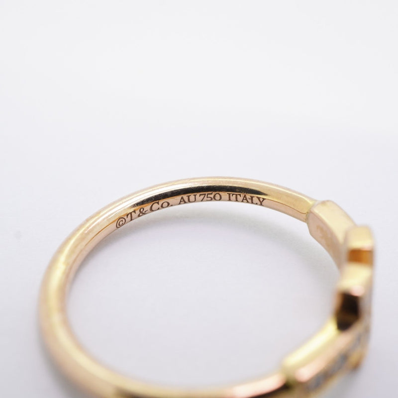 ★最終価格★SALE【5jmb0633】ティファニー リング Tワイヤー K18PG ピンクゴールド ダイヤモンド 10.5号【中古】レディース