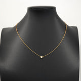 【5jmb0790】ティファニー ネックレス バイザヤード 1PD K18YG イエローゴールド ダイヤモンド 0.20ct【中古】レディース