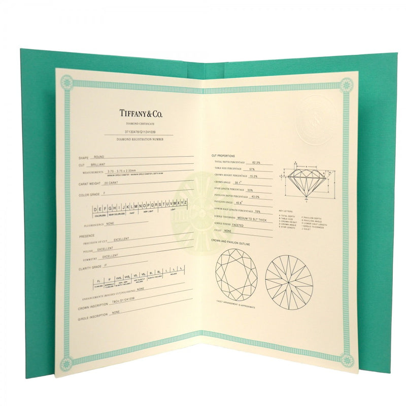 【5jmb0790】ティファニー ネックレス バイザヤード 1PD K18YG イエローゴールド ダイヤモンド 0.20ct【中古】レディース