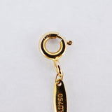 【5jmb0790】ティファニー ネックレス バイザヤード 1PD K18YG イエローゴールド ダイヤモンド 0.20ct【中古】レディース