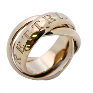 ★最終価格【5job0062】カルティエ リング トリニティ 1998年クリスマス限定 K18WG ホワイトゴールド ＃47【中古】レディース