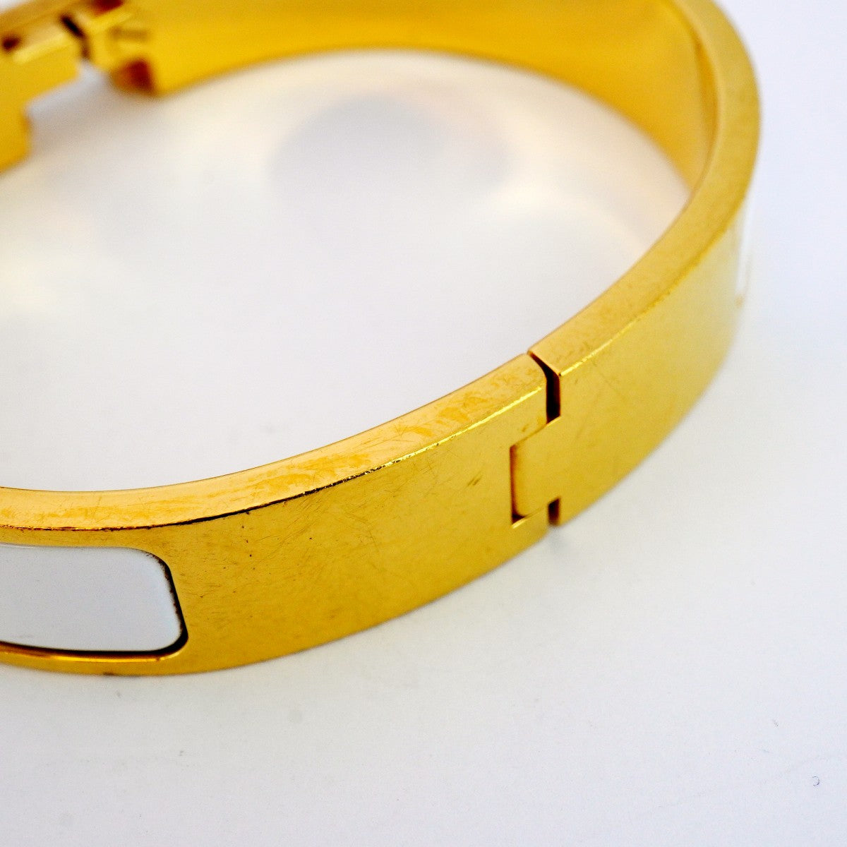5job0340】エルメス バングル クリッククラックPM GPメッキ ゴールド