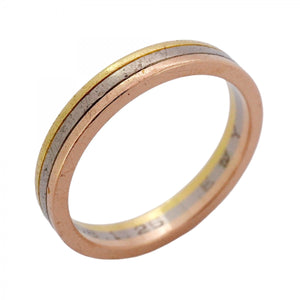 【5job0372】カルティエ リング トリニティ ヴァンドーム K18YG イエローゴールド K18WG ホワイトゴールド K18PG ピンクゴールド ＃58【中古】メンズ