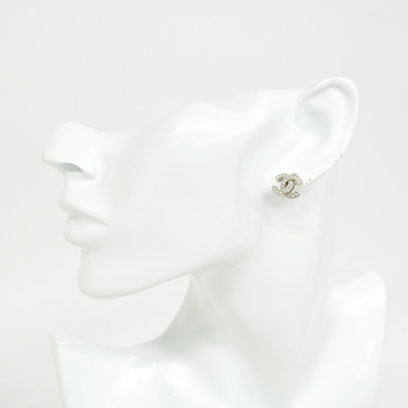 5job0415】シャネル ピアス ココマーク メタル ラインストーン