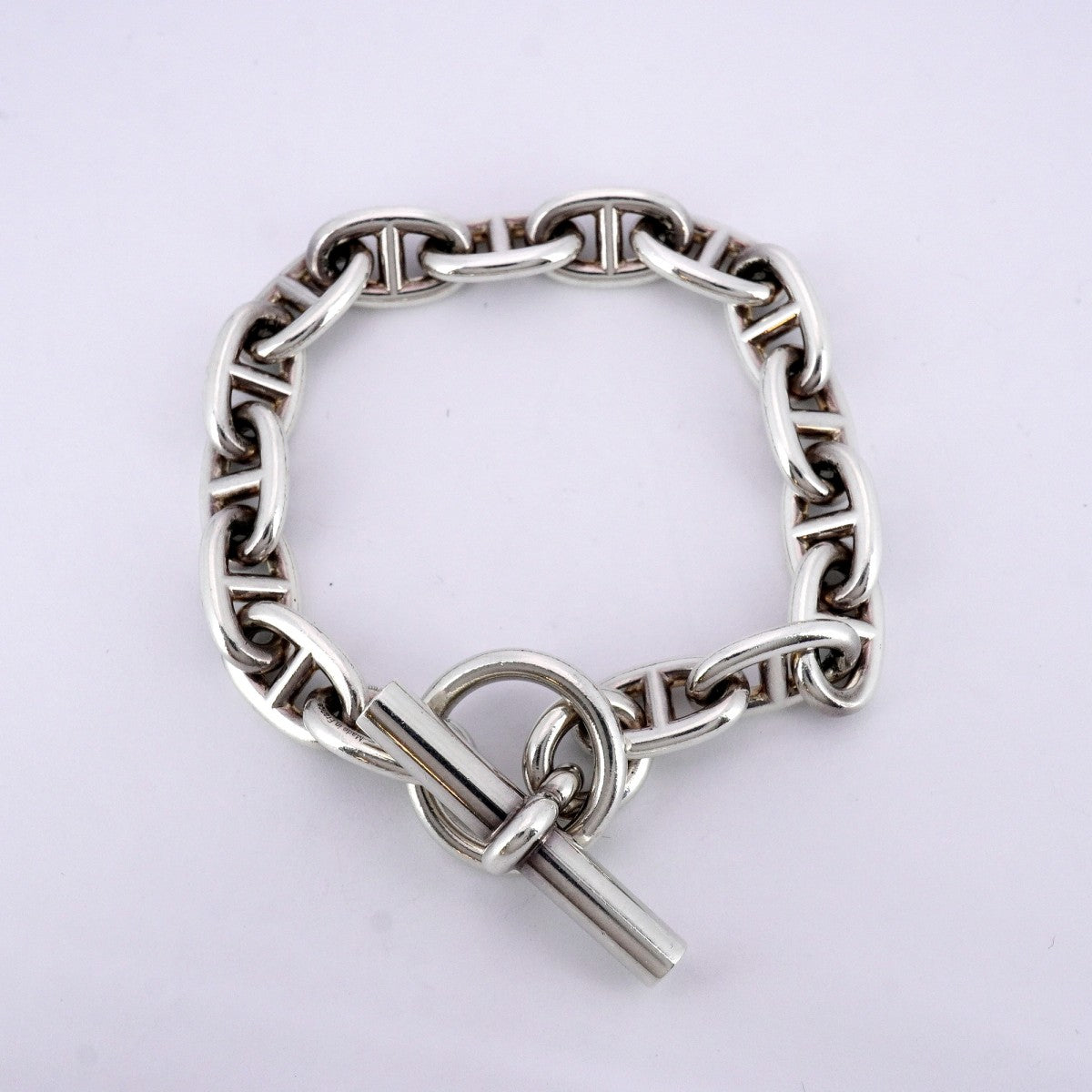 5job0447】エルメス ブレスレット シェーヌダンクル MM 16コマ