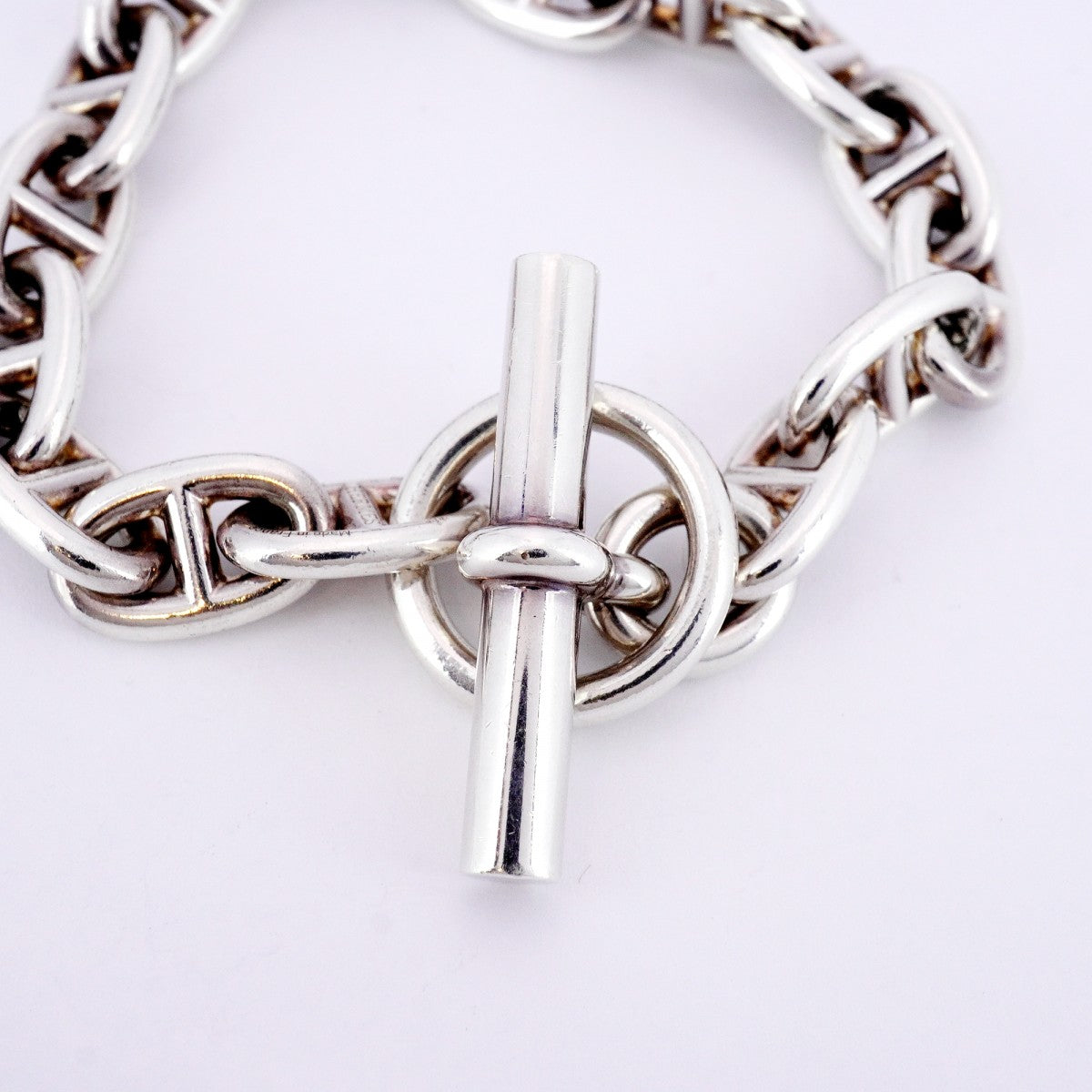 5job0447】エルメス ブレスレット シェーヌダンクル MM 16コマ