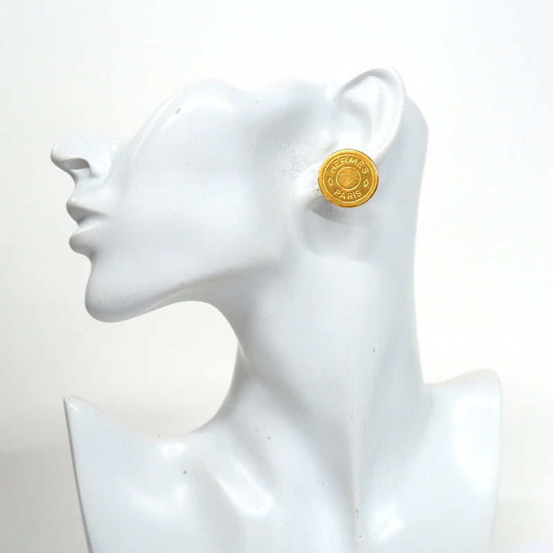 5job0545】エルメス イヤリング セリエ GPメッキ ゴールド【中古