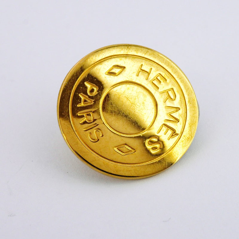 5job0545】エルメス イヤリング セリエ GPメッキ ゴールド【中古