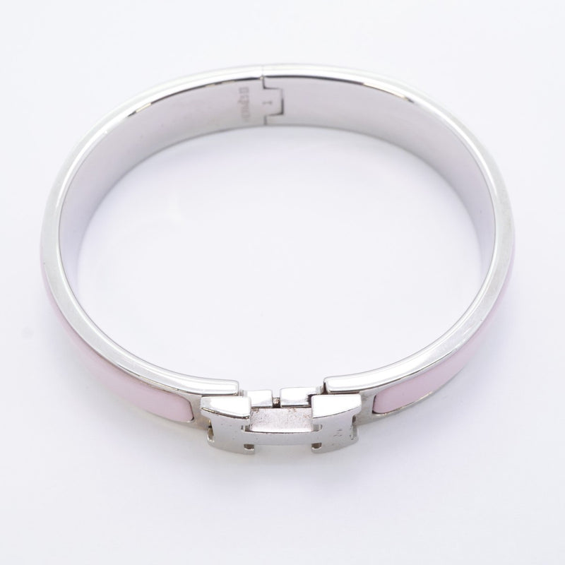 5job0567】エルメス バングル クリッククラックPM メタル シルバー