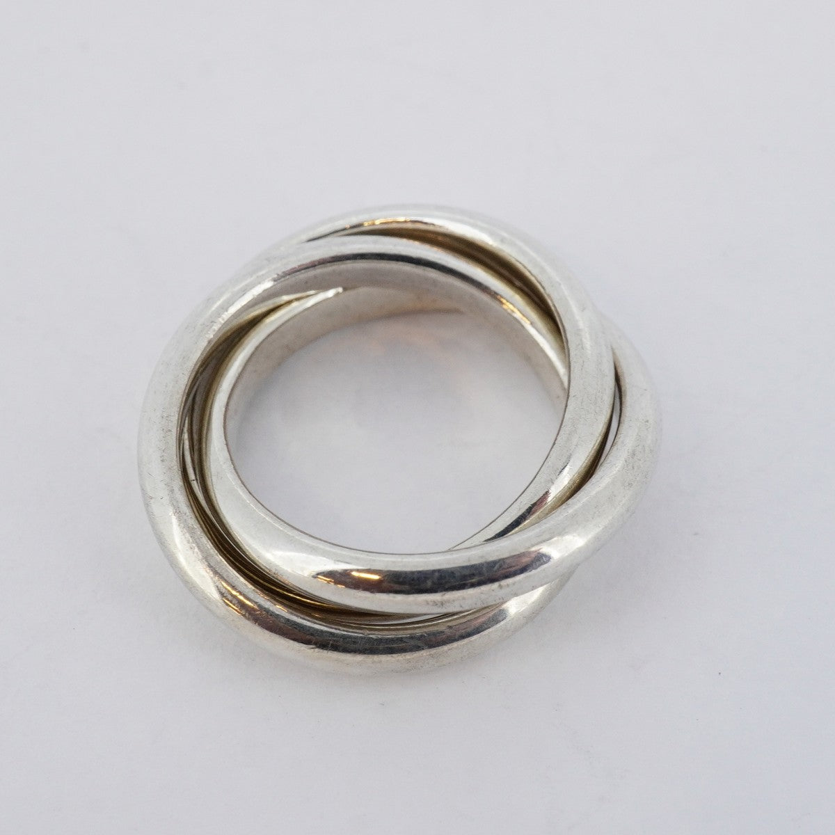 5job0656】ティファニー リング トリニティ シルバー925 7.5号【中古