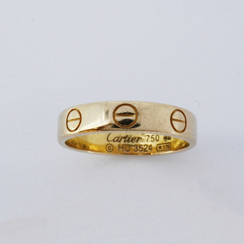 5job0664】カルティエ リング ミニラブ K18YG イエローゴールド ＃48