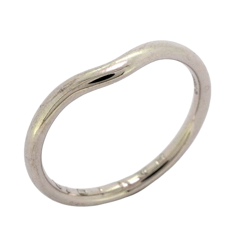 5job0696】ティファニー リング カーブドバンド Pt950 プラチナ 16.5号