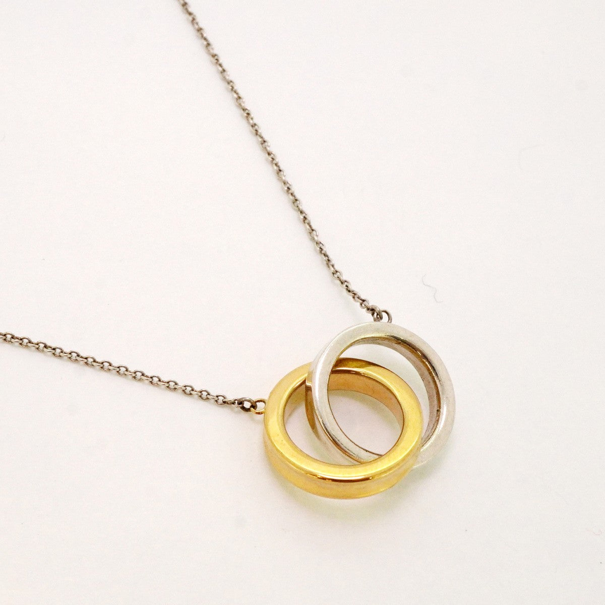 5job0700】ティファニー ネックレス インターロッキング/1837 K18YG