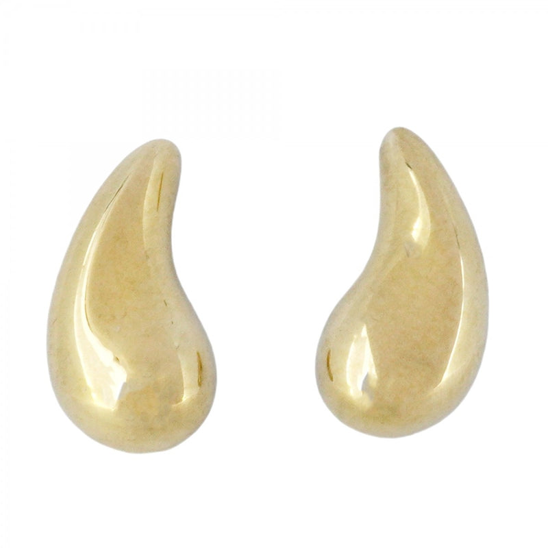 5job0710】ティファニー ピアス ティアドロップ K18YG イエロー