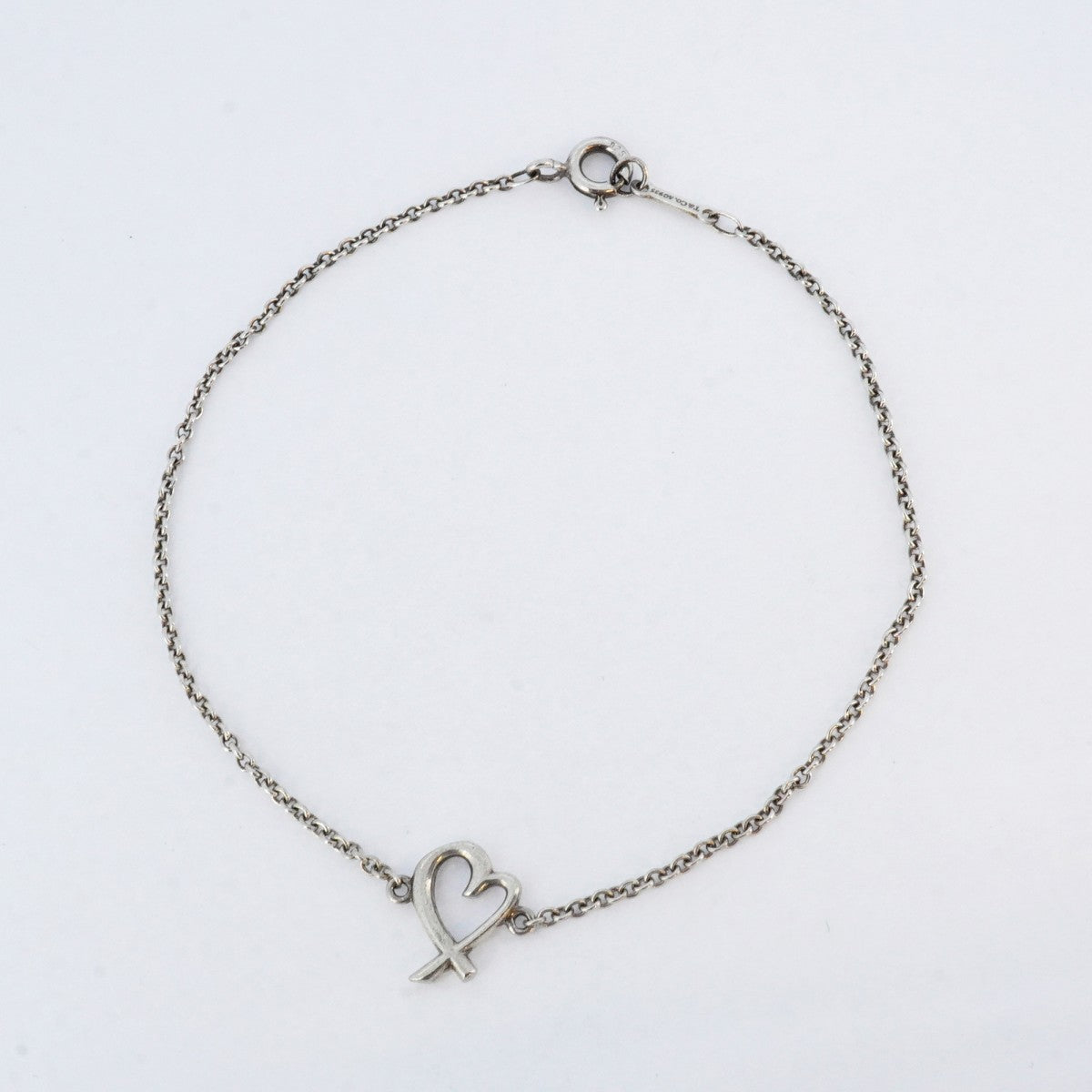 5job0749】ティファニー ブレスレット ラビングハート シルバー925