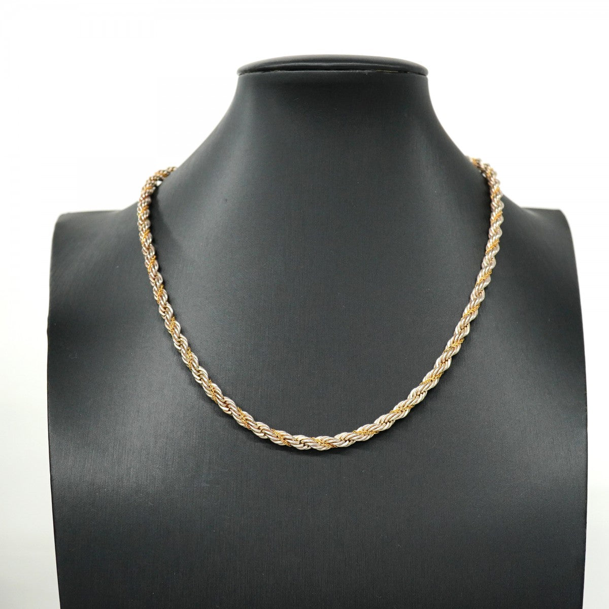 5jpb0002】ティファニー ネックレス ツイストロープ K18YG イエロー