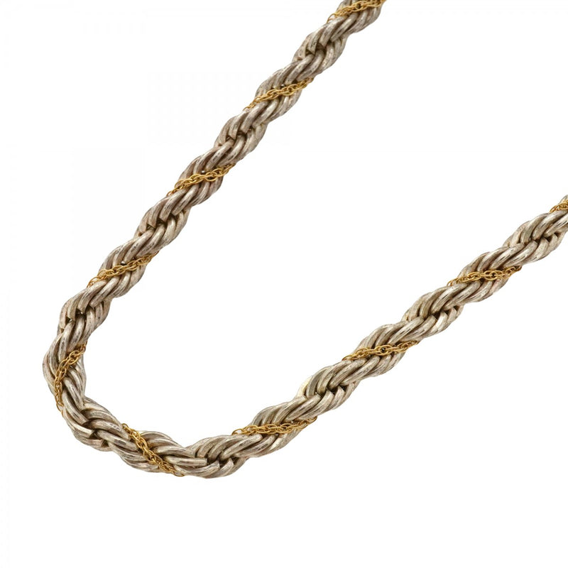 5jpb0002】ティファニー ネックレス ツイストロープ K18YG イエロー