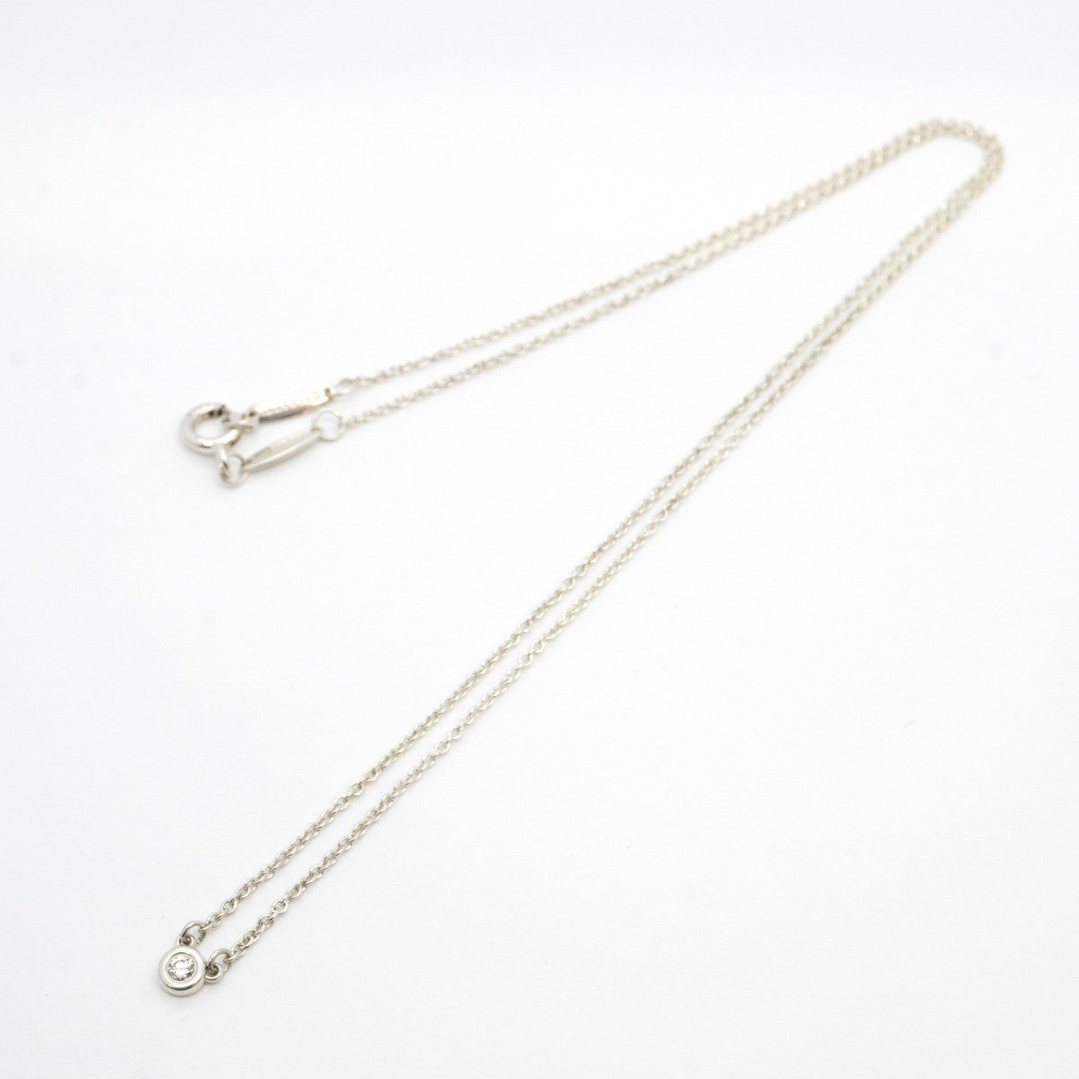 5jpb0027】ティファニー ネックレス バイザヤード 1PD シルバー925