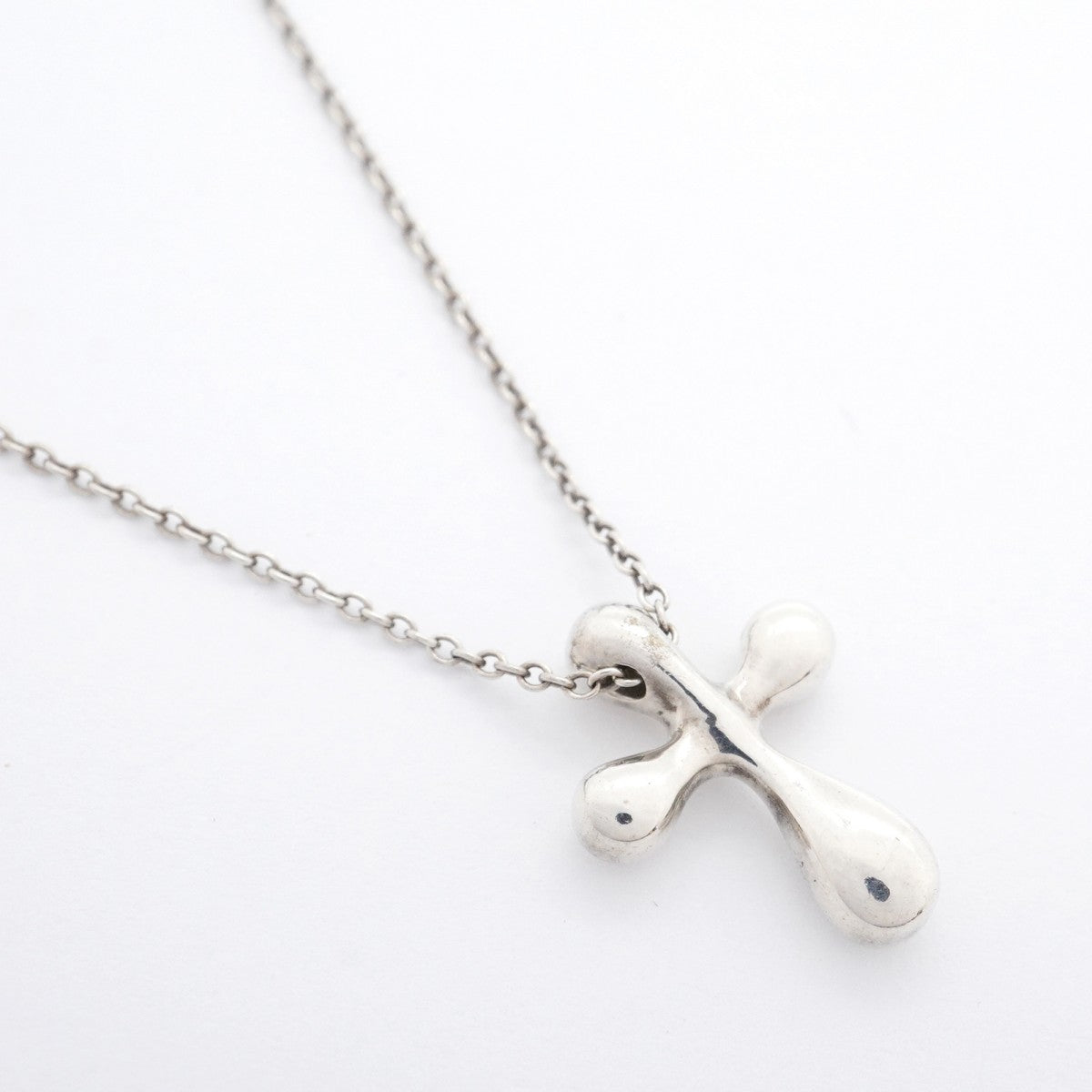 5jpb0028】ティファニー ネックレス スモールクロス シルバー925【中古