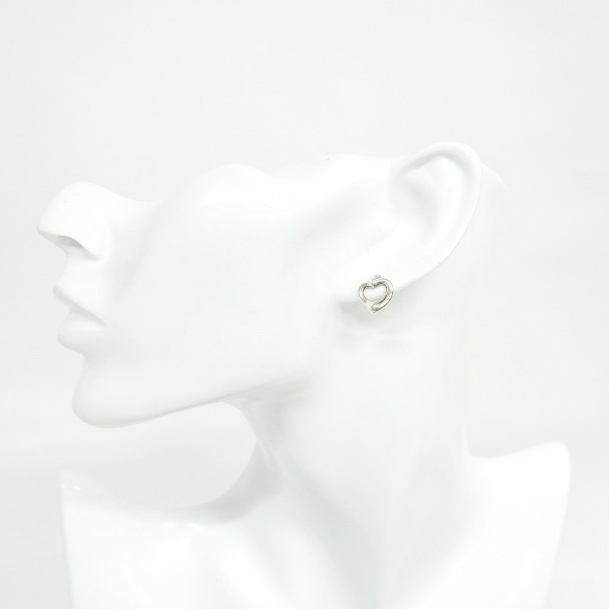 5jpb0048】ティファニー ピアス オープンハート シルバー925【中古