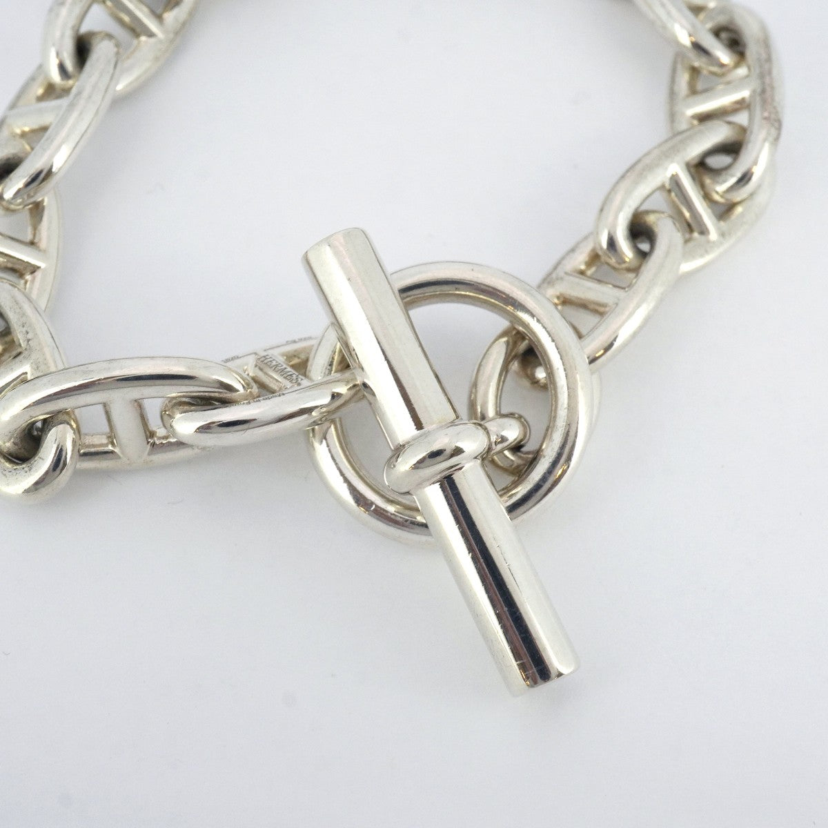 5jpb0076】エルメス ブレスレット シェーヌダンクル GM 14コマ