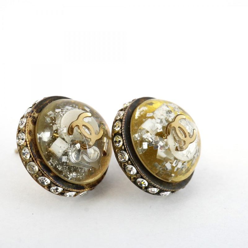 5jpb0084】シャネル ピアス ココマーク 丸型 サークル GPメッキ