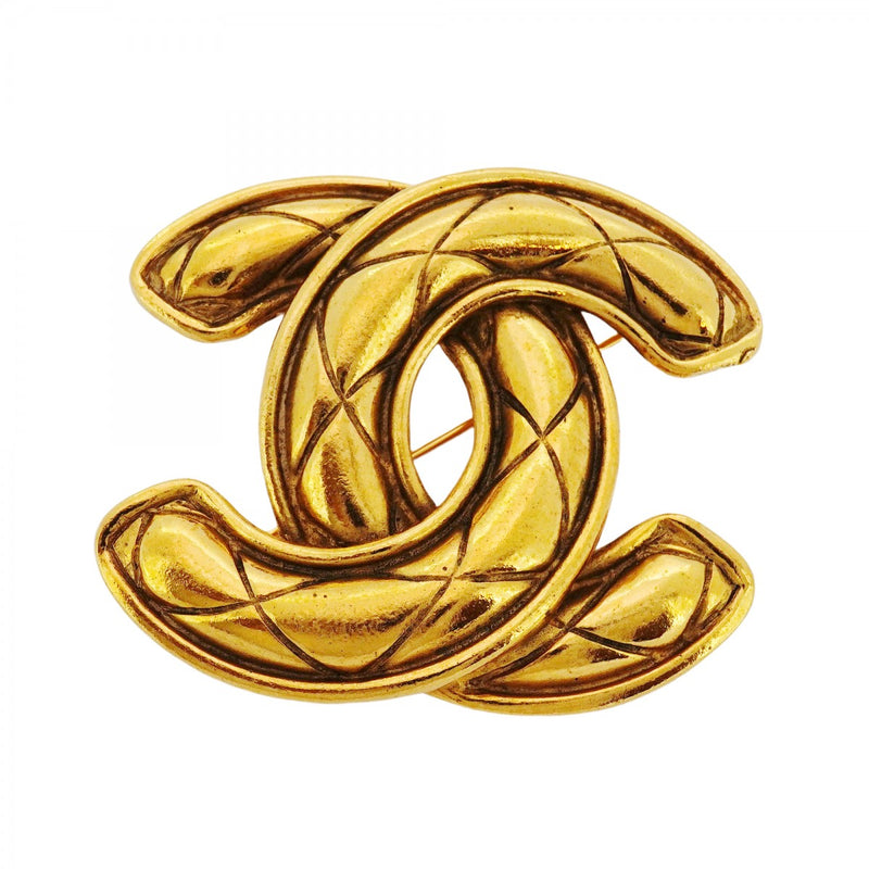 5jpb0116】シャネル ブローチ ヴィンテージ ココマーク マトラッセ GP