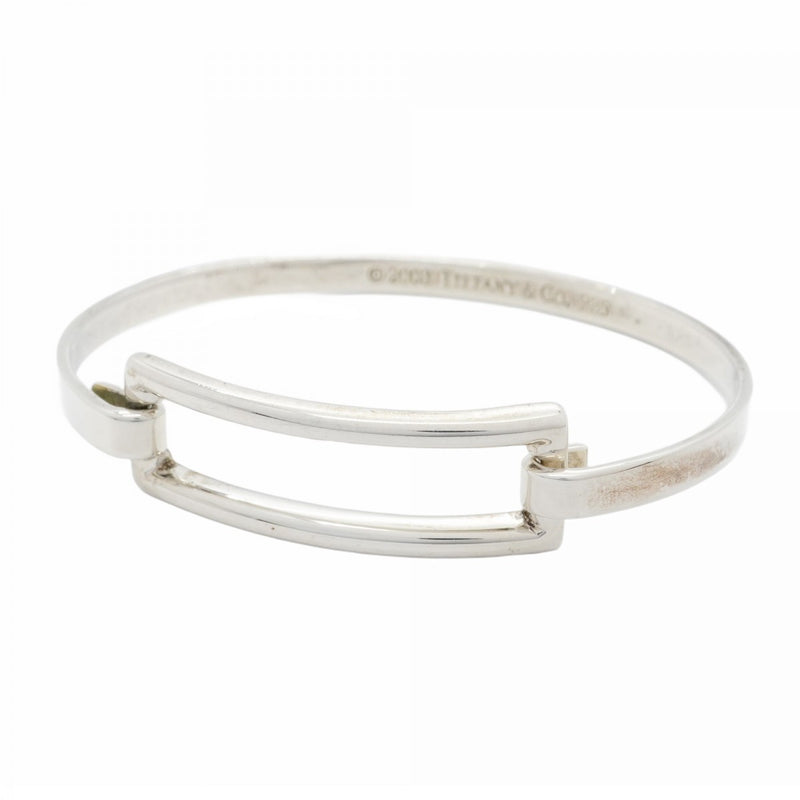 5jpb0146】ティファニー バングル オープンスクエア シルバー925【中古