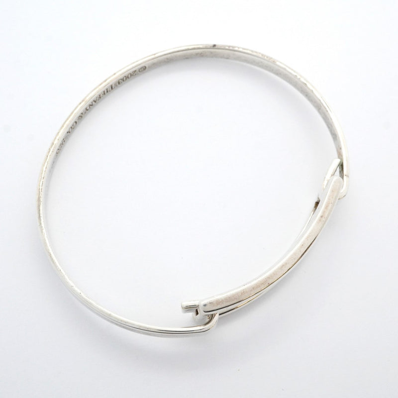 5jpb0146】ティファニー バングル オープンスクエア シルバー925【中古
