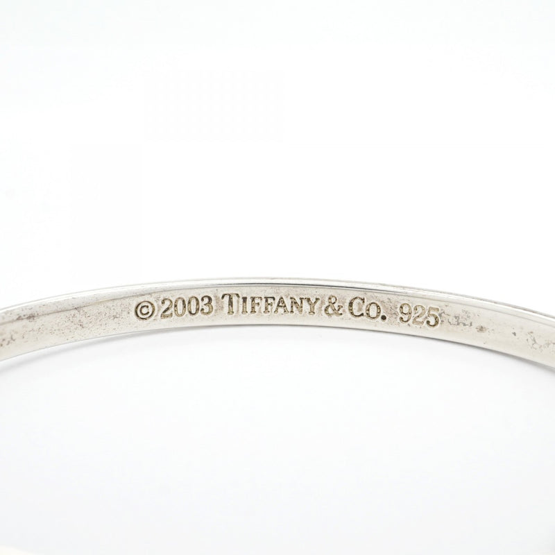 Tiffany & Co. シルバーオープンバングル 5jpb0146】ティファニー バングル オープンスクエア シルバー925【中古
