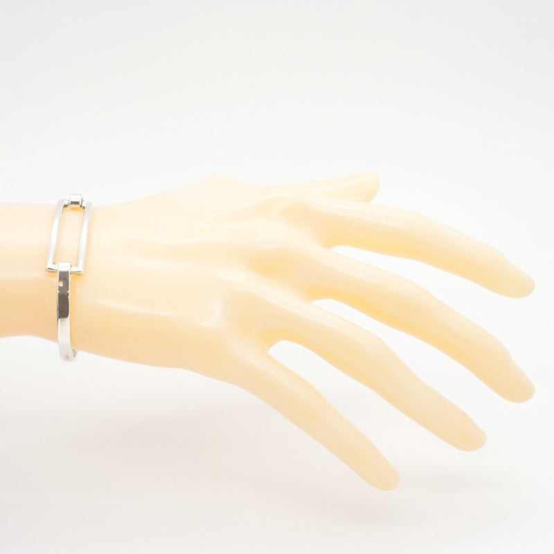 5jpb0146】ティファニー バングル オープンスクエア シルバー925【中古