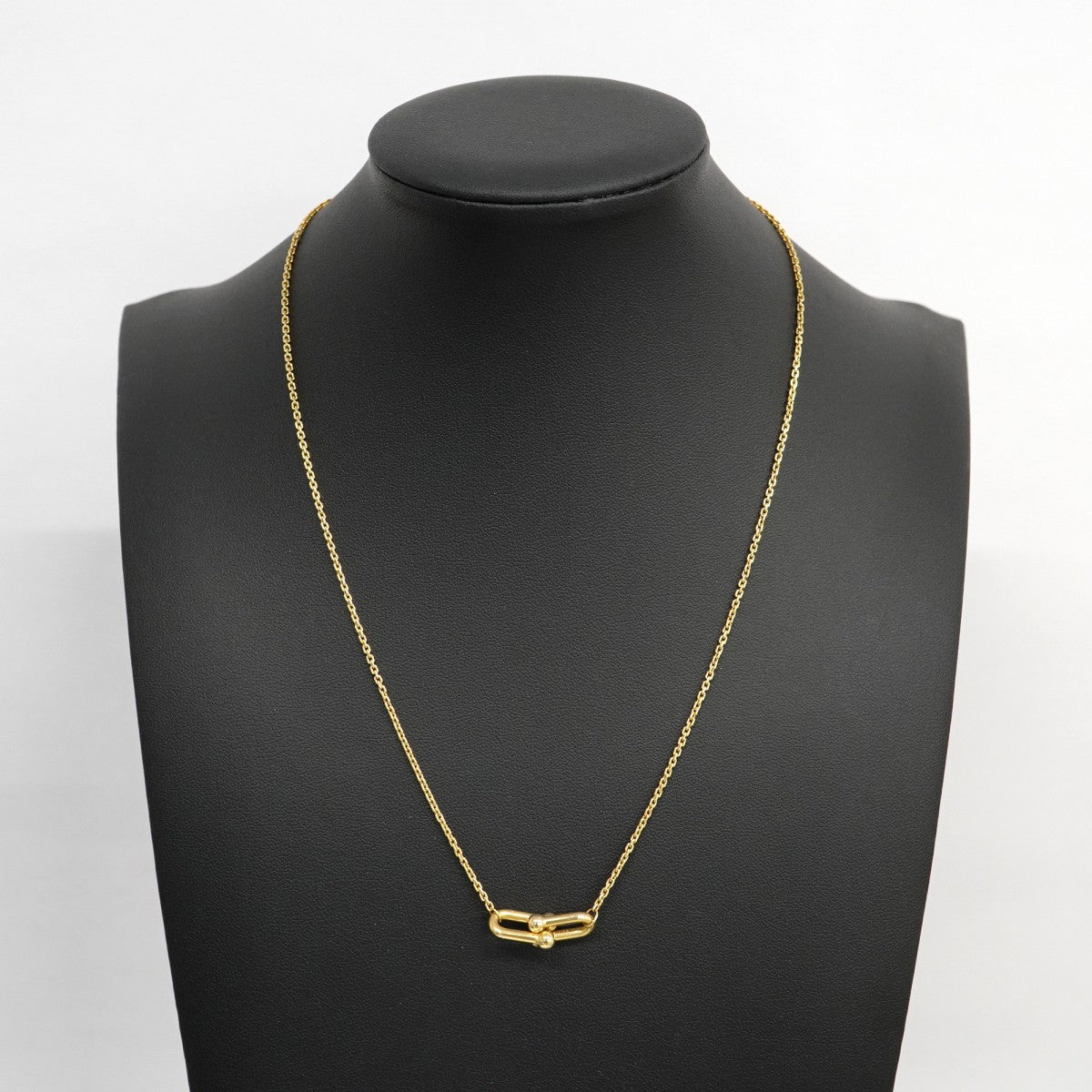 5jpb0149】ティファニー ネックレス ハードウェア/ダブルリンク K18YG