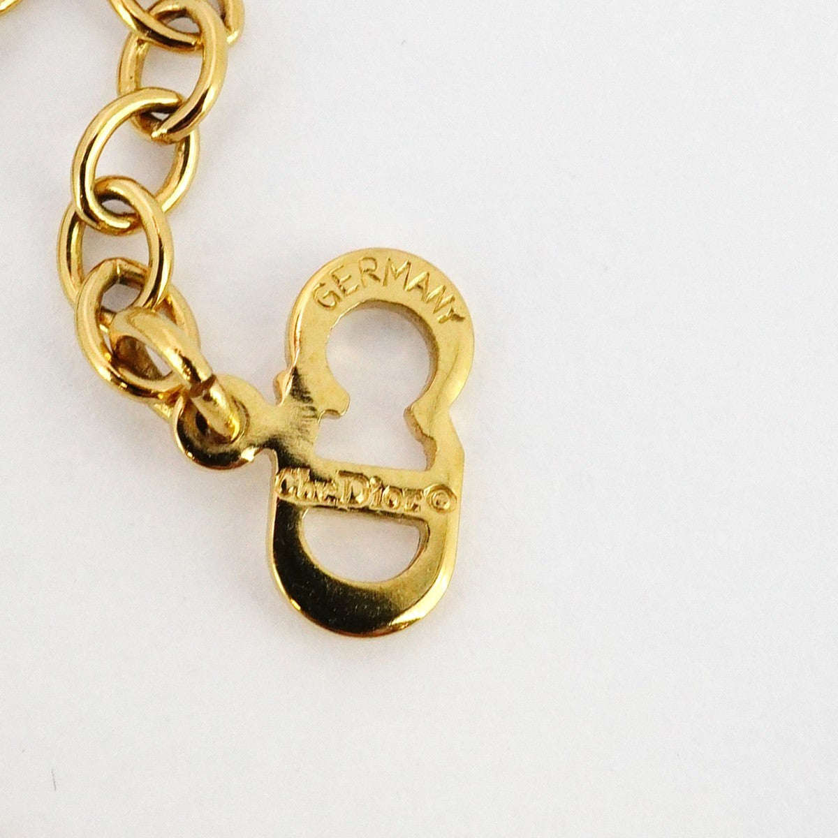 美品✨クリスチャン ディオール ネックレス CDロゴ ハート型 ゴールド 保存袋 クリスチャンディオール Christian Dior CD ネックレス ハート ロゴ