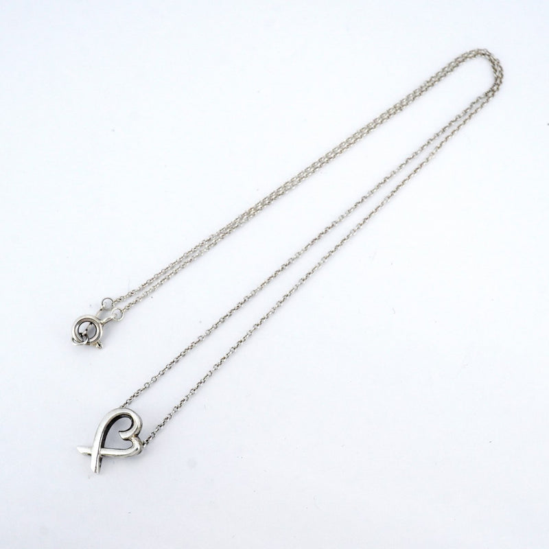5jpb0196】ティファニー ネックレス ラビングハート シルバー925【中古